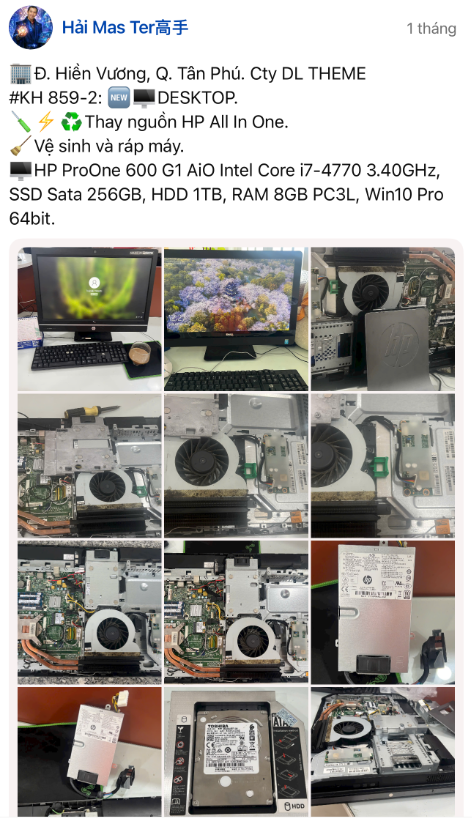 Sửa máy tính All In One HP